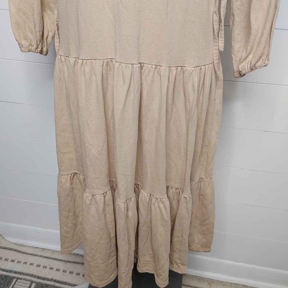 Oak + Fort tiered cotton midi dress size S - Picture 5 of 14